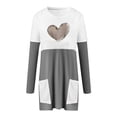 thumbnail image 4 of Holzkary Sweatshirts for Women Hoodies Lightweight Round Neck Long Sleeve Heart Pattern Sweatshirt with Pockets Graphic Printed Pullover Top Comfy Fall Winter Outfits Clothes 2025 Fashion Grey L, 4 of 4