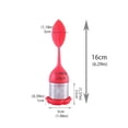 thumbnail image 3 of Less Than 5 Food Storage Tea Infuser ，Silicone Handle Stainless Steel Strainer with Drip Tray, 3 of 3