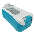 thumbnail image 3 of TOOL1SHOoo Inflatable Bath Tub Portable Blow Up Adult Spa Bathtub with Electric Air Pump Foldable and Freestanding PVC Tub, 3 of 7