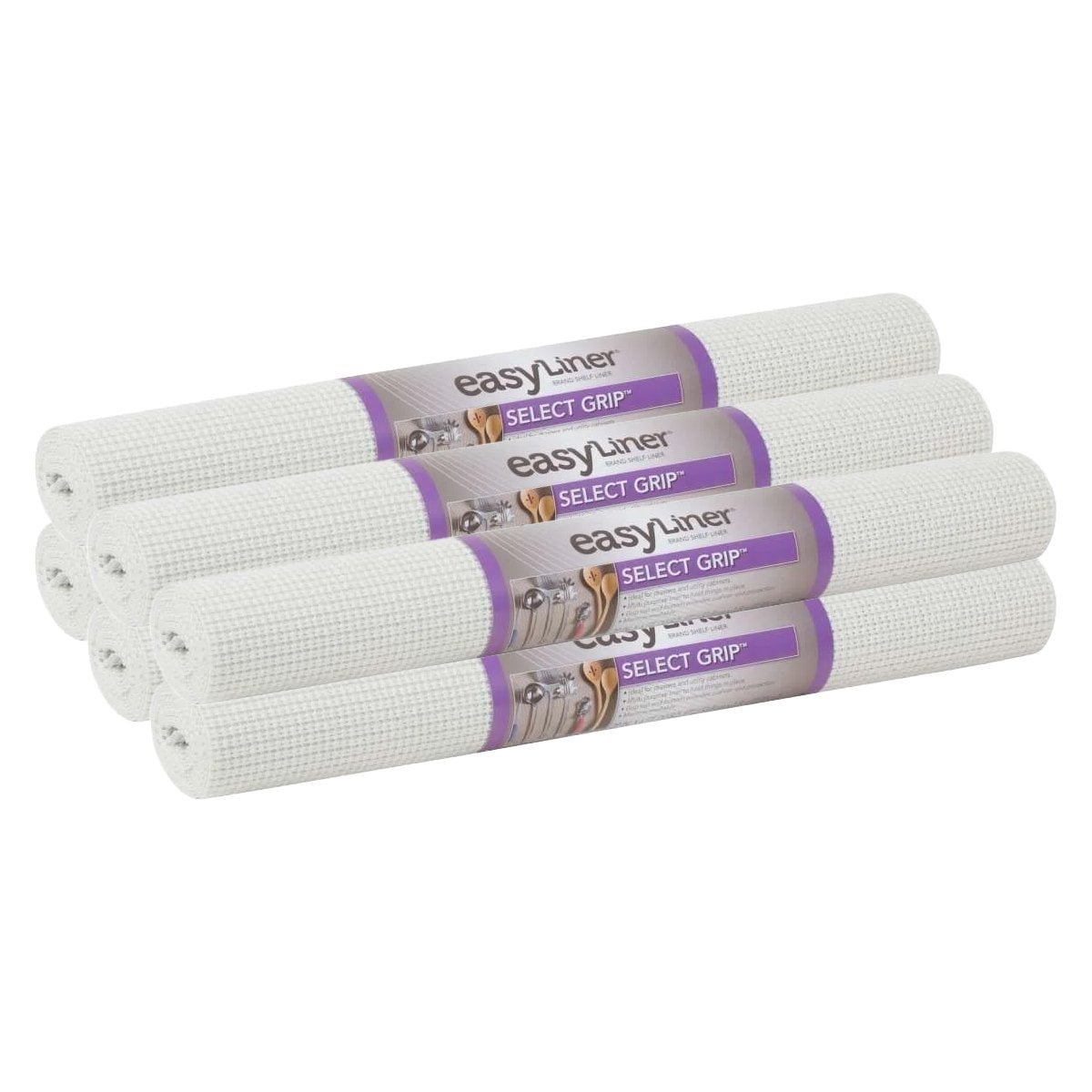 Duck Brand Easy Liner Select Grip 20" x 6' Shelf Liner (6Pack) White