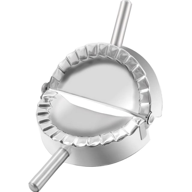 Empanda Press, molde grande para albóndigas de acero inoxidable, cortador de masa 2 en 1/molde para albóndigas para empanadas, empanadas, albóndigas, pierogi y ravioli TUNC Sencillez
