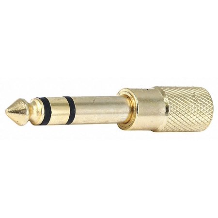 UPC: 0844660071693 | Monoprice Metal 1/4in (6.35mm) TRS Stereo Plug to 3.5mm TRS Stereo Jack Adapter  Gold Plated