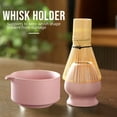 thumbnail image 3 of Matcha Whisk Set Kit 4-Piece Pink Ceramic Matcha Tea Bowl and Whisk with Bamboo Shaker Tea Ceremony Making Accessories, 3 of 8