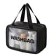 thumbnail image 1 of Matte Translucent Toiletry Bag ,with Handy Handle Makeup Cosmetic Organizer Bag Design With Wet And Dry Separation,black, 1 of 5