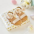 thumbnail image 2 of Toddler Girl Beige Sandals Size 9 - Little Girl Summer Dress Shoes Lightweight Open Toe Beach Holiday, 2 of 6