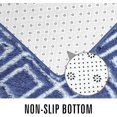 thumbnail image 2 of Lochas Luxury Velvet Shag Area Rug Plush Fluffy Rugs for Bedroom Living Room, Super Soft and Comfy Carpet, Geometric Moroccan Rugs for Girls Kids Nursery Children, 5x8 Feet, Navy Blue, 2 of 7