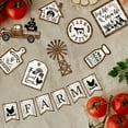 thumbnail image 3 of 14 Pieces Farmhouse Tiered Tray Decor Rustic Cottages Wooden Decorations Set Vintage House Table Top, 3 of 9