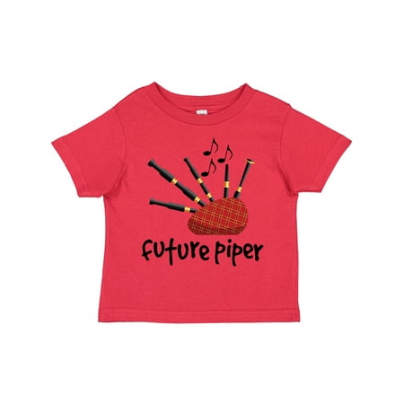 

Inktastic Bagpiper Kids Future Piper Gift Toddler Boy or Toddler Girl T-Shirt
