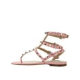 thumbnail image 3 of Valentino Rockstud Flip-Flop Sandals Pink (Women's), 3 of 3