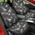 thumbnail image 4 of POLERO Car Seat Cover, Silver Dragonfly Print Auto Seat Protector Breathable Front Seat Cover Set, SUV/Truck/Van/Car Universal Seat Covers, Set of 2, 4 of 7