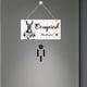 thumbnail image 5 of Letreros de baño de PVC con forma de burro, placa decorativa colgante de pared, letreros de plástico para colgar en la entrada, decoración artística., 5 of 9