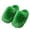 Green, variant on Women's Faux Fur Fluffy Fuzzy Slippers Closed Toe Warm Winter House Slides Shoes Furry Soft Plush Indoor Outdoor Slip On Slipper