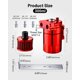 thumbnail image 3 of Colector de aceite EVIL ENERGY Bafled, 300 ml, universal, aluminio, 3 of 6