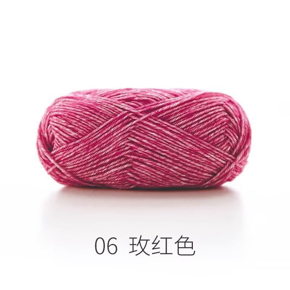 XmhyTop-A 50g Cotton Acrylic Blend Yarn Fine Soft Knitting Crochet Yarn for Handcraft DIY Projects, Machine Washable Craft Yarn,A06