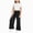 Black, variant on Zuwimk Girls Wide Leg Sweatpants Drawstring Baggy Loose Kids Solid Athletic Trackpants(Grey,2-3 Years)