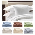 thumbnail image 1 of 400 Thread Count Cotton Sheets, 4 Piece King Sheet Set for King Size Bed, 15" Deep Pocket, 1 of 4