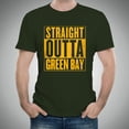 thumbnail image 4 of Straight Outta Green Bay Football Mens T-Shirt - 3X-Large - Forest Green, 4 of 7