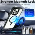 thumbnail image 4 of NGB SUPREMACY For iPhone 15 Pro Max Case Built-In Camera Guard Kickstand Lens Protector Wireless Charging MagSafe/Qi Magnetic Car Mount Apple iPhone 15 Pro Max Phone Case Cover, 4 of 7