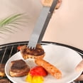 thumbnail image 5 of BBQ Tool Set Grills Tool with Wooden Handle Campings Barbecues Spatulas, Fork, Tongs Grilling Tool for Outdoor Grills, 5 of 8