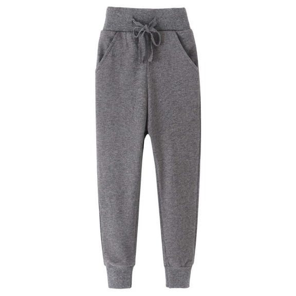 HAOTAGS Toddler Boys Pants, Solid Narrow-legged Elastic Casual Sports Pants Dark Gray 3 T