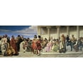 thumbnail image 2 of Delaroche, Paul 18x9 White Modern Wood Framed Museum Art Print Titled - Hemicycle De LEcole Des Beaux Arts, 2 of 4