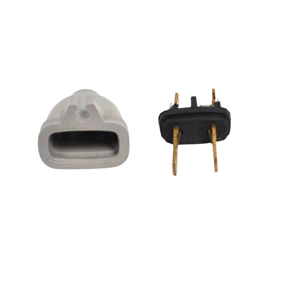 Male 2-Wire Input Plug With Gray Cord Holder 32-5606-21