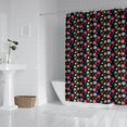 thumbnail image 2 of Black Daisy Flower Pattern Shower Curtain 72"x84" ,Bathroom Decorative Shower Curtains Set with 12 Hooks,Modern Waterproof Washable Shower Curtain, 2 of 6