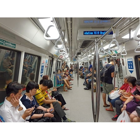Canvas Print MRT Train Singapore Mass Rapid Transit Stretched Canvas 10 x (Best Singapore Mrt App Android)
