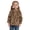 Leopard print color, variant on Usaibhir Girls Winter Casual Fleece Half Zipper Sweatshirt Long Sleeve Stand Collar Jacket Holiday Pullover Top 3-9T