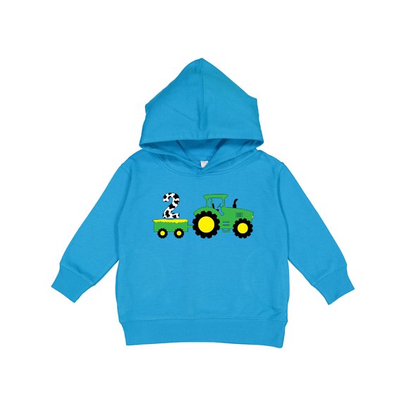 Inktastic Second Birthday Tractor Toddler Hoodie
