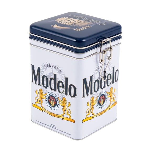 Modelo White Rectangular Lock Top Canister, 92244