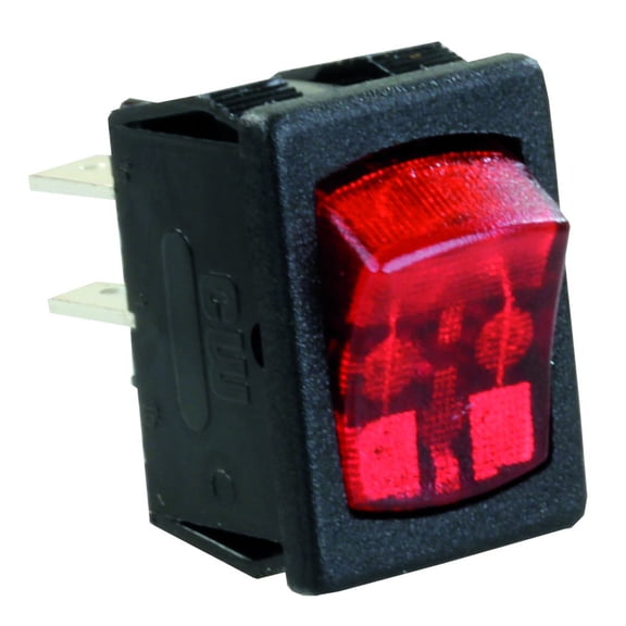 JR Products 12765 Mini-Illuminated On/Off Switch - Red/Black