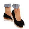 thumbnail image 3 of oqasdz Women Casual Shoes Elegant Bow Design Solid Color Slip On Dressy Shoes Comfortable Breathable Work Business Wedding Shoes Outdoor Summer, 3 of 7