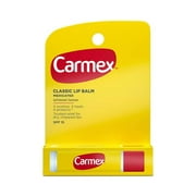 Carmex Classic Lip Balm Original Medicated Lip Balm Stick With Spf 15 To Protect Lips Original Stick, Blam 0.15 Oz