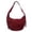 Red, variant on Nylon Crescent Crossbody Bag for Women Shoulder Tote Handbag Casual Sling Bag Dumpling Purse Bag for Outdoor Travel
