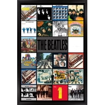 24X36 The Beatles - Albums Wall Poster, 24" x 36" Framed