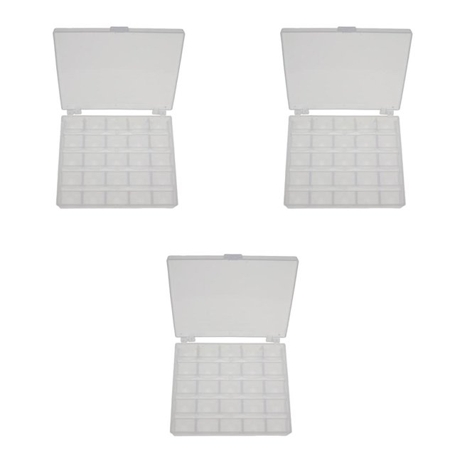 Caja de almacenamiento de bobinas Transparente Injueey 2 piezas