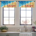 thumbnail image 3 of LALILO Kitchen Curtain Valance Beach With Summer Time And Rod Pocket Window Curtain 52"x 18" Set of 2, 3 of 5
