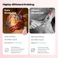 thumbnail image 6 of Automatic i Cord Knitting Machine,Electric Efficiently DIY Knitting Crochet Machine for Crocheters(Pink), 6 of 8