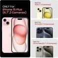 thumbnail image 6 of for iPhone 15 Plus Case, Silicone Upgraded [Camera Protection] Case with [2 Screen Protectors], Soft Anti-Scratch Microfiber Lining Inside, 6.7 inch, Chalk Pink, 6 of 11