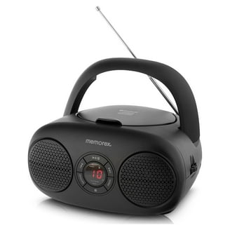 Sharp QT-CD290(BK) Portable CD MP3 Cassette Boombox with AM/FM