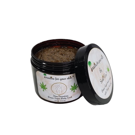 New Sensation Brown Sugar Body Scrub with Hemp seed oil