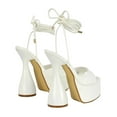 thumbnail image 2 of XY London Womens Celeste Cylindrical Peep Toe High Heels, 2 of 5
