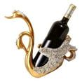 thumbnail image 2 of Wine Cabinet Swan Ornaments, Swan Wine Rack Light Luxury Style  For Living Room Blue,Gold, 2 of 8