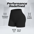 thumbnail image 4 of Ribbed Seamless High Waist Workout Biker Shorts, Tummy Control Gym Shorts, 4 of 6