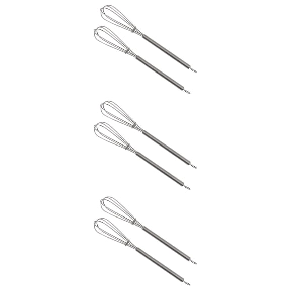 FUEENIRVA 2Pcs Stainless Steel Mixing Whisk Tools for Hair Coloring Salon Use
