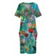 thumbnail image 4 of Vestido de bolsillo suelto Secret Garden, vestidos para mujer 2025, vestido morado, vestidos de noche de lujo 2025, 4 of 7