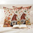 thumbnail image 3 of Fall Gnomes Outdoor Waterproof Pillow Covers, Thanksgiving Pumpkins Autumn Maple Retro Floral Decorative Square Throw Pillowcase Sofa Cushion Sham for Patio/Couch/Chair, 24"x24" 2 Pack, 3 of 8
