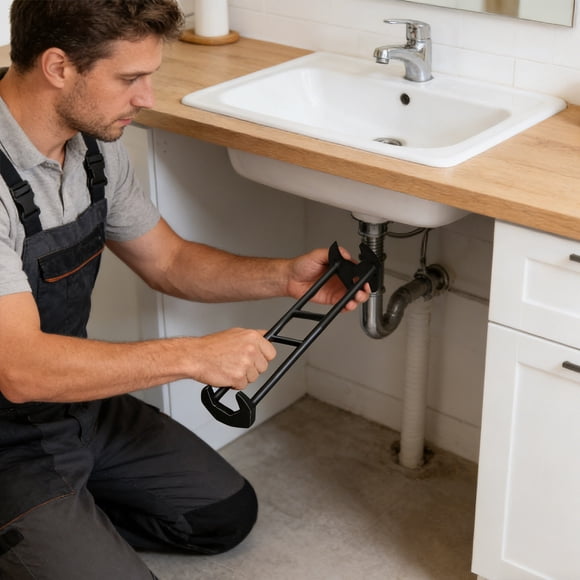 Robinet de Lavabo Universel Multifonctionnel Creatine 2026 sous la Plomberie pour Espaces Étroits Cuisine Salle de Bain Installation