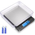 thumbnail image 1 of Báscula digital de cocina de alimentos mejorada, 105.82 oz/0.00 oz de alta precisión que mide en gramos y onzas para cocinar, hornear, joyas, función de tara, 2 bandejas, pantalla LCD, 1 of 7